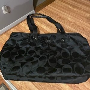 Coach fabric tote